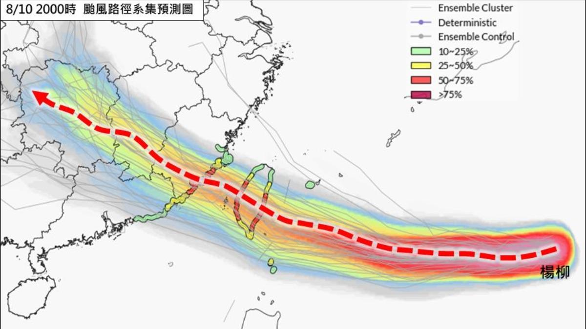 天氣／明日「海陸警齊發」！楊柳颱風這天最靠近　專家：2地豪雨