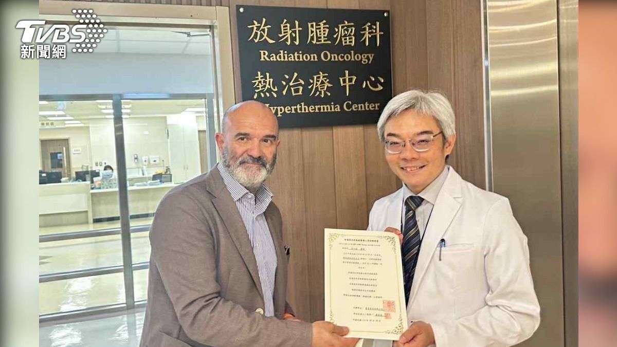 義大利新款熱治療儀　助腦瘤患者奪回人生。（圖／竹醫大提供）
