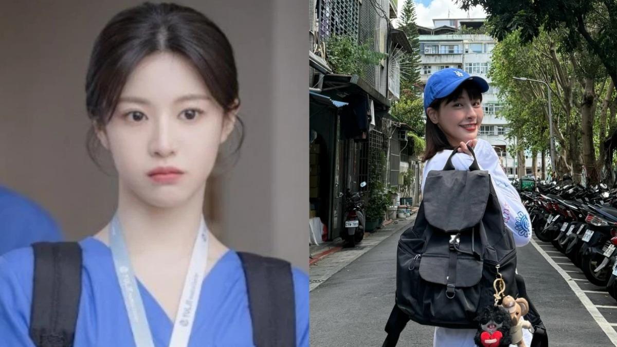 韓星、啦啦隊女神都愛「尼龍後背包」曝光。（圖／翻攝自IG@goyounjung、tvn_drama、qun_04）
