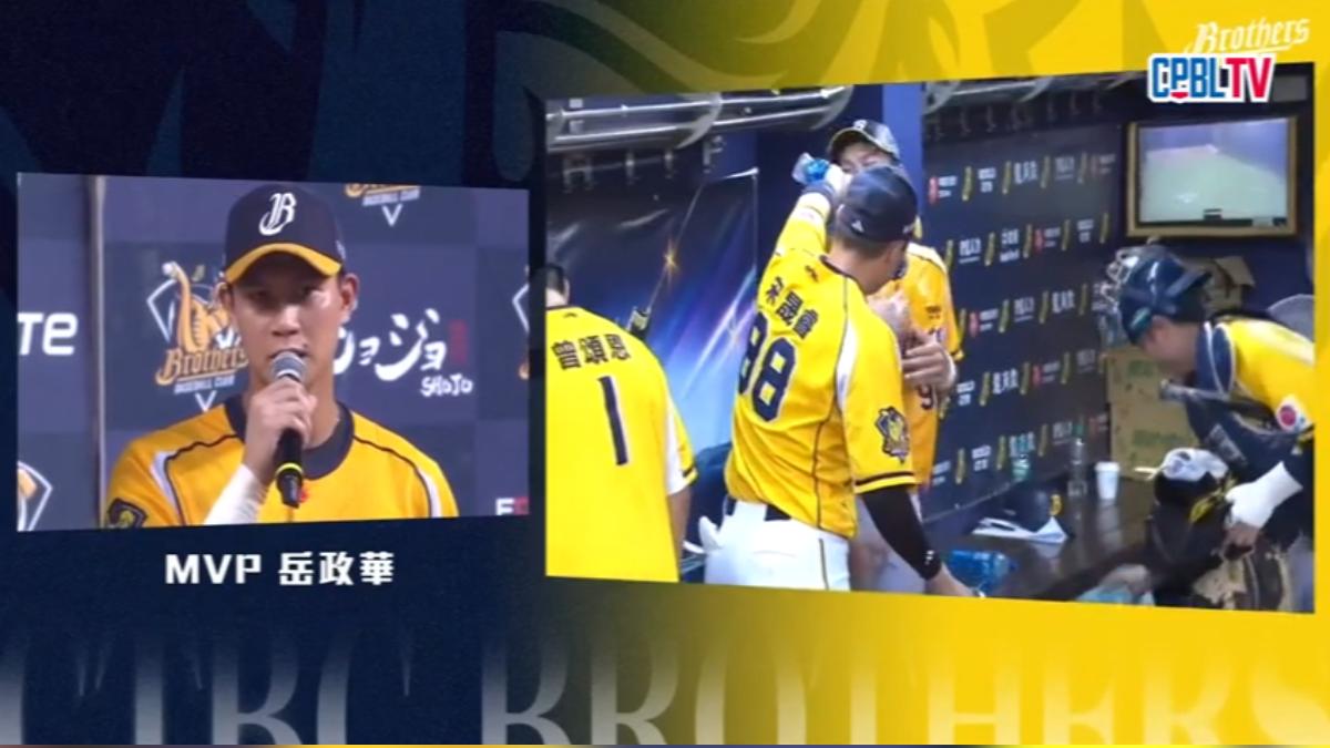 岳政華不受妹妹疑似欠債風波影響，球場上仍有好表現。（圖／CPBL中華職棒）