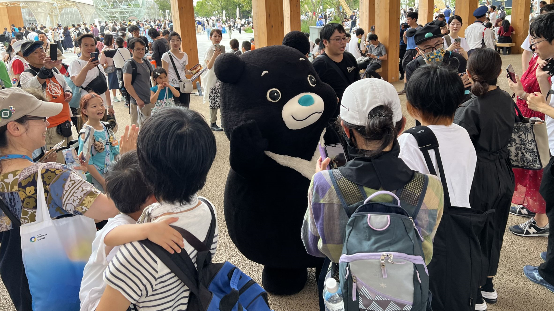 ▲熊讚魅力登場大阪世博1。（圖／臺北市政府觀光傳播局提供）