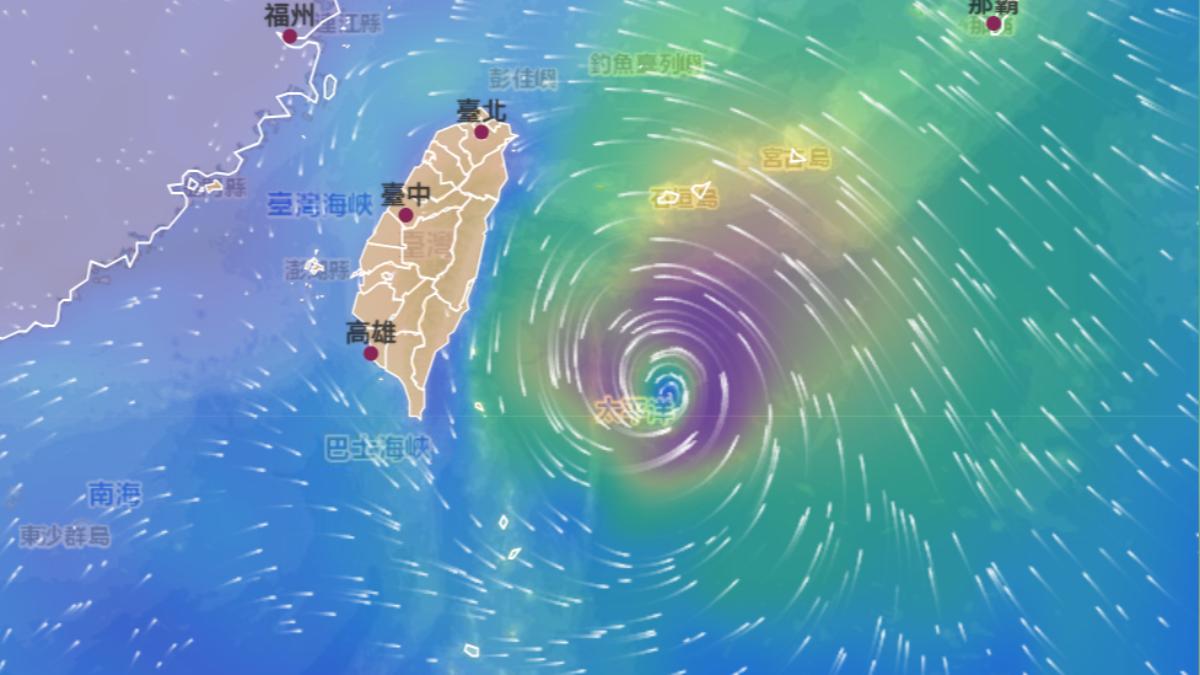 楊柳颱風暴風圈「週三上午觸陸」 氣象署:遠離後無西南風