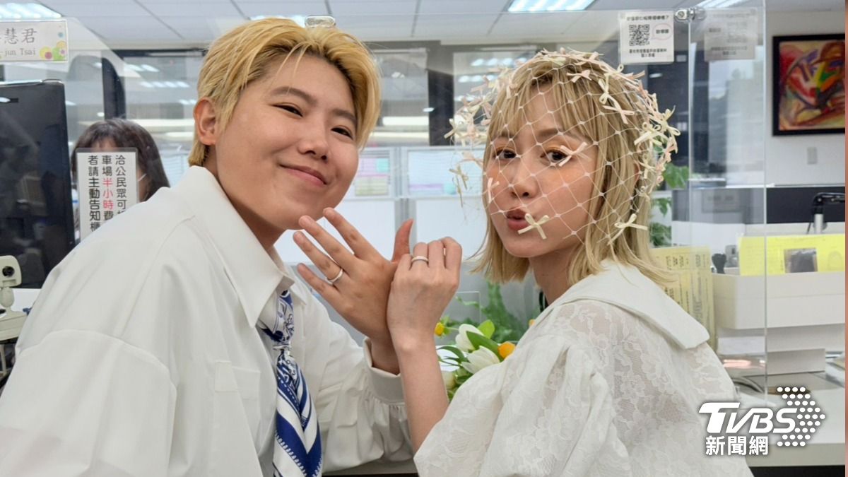 瑪麗登記結婚,升格人妻。(圖/林彥君攝)