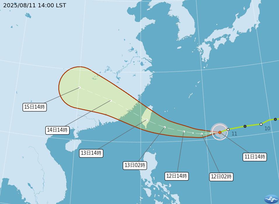 颱風-楊柳颱風-楊柳颱風路徑圖-颱風路徑圖