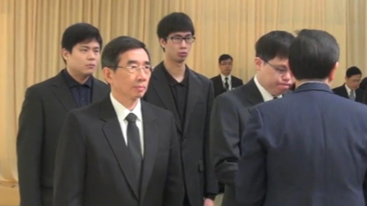 前排左一為現任長榮海運董事張國華。(圖/TVBS資料畫面)