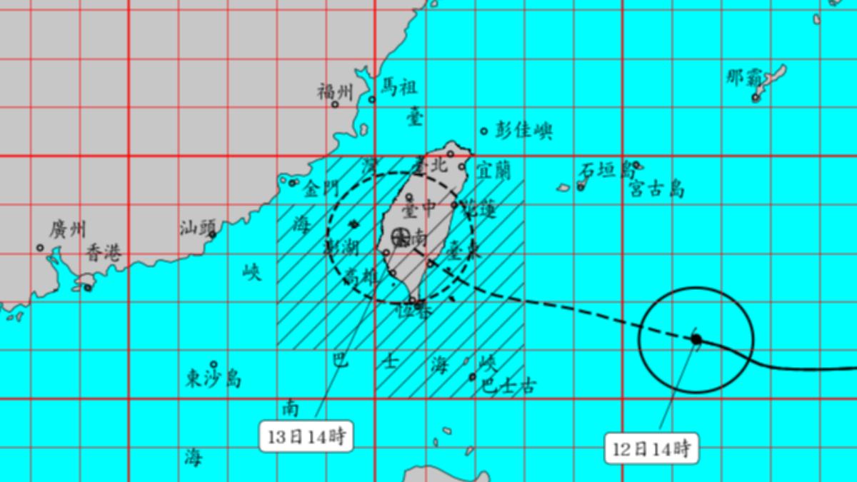 天氣/楊柳颱風陸警14:30發布!首波警戒區曝 4縣市當心