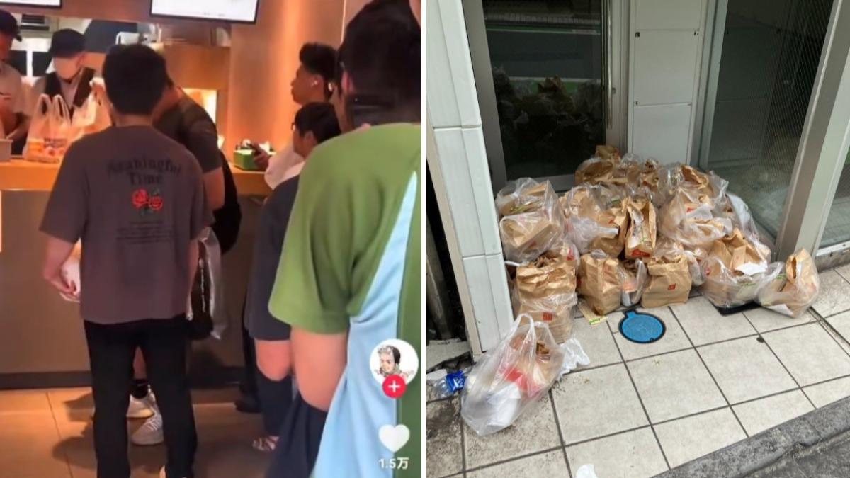 黃牛亂丟餐點!日麥當勞寶可夢卡牌之亂 官方致歉網不領情