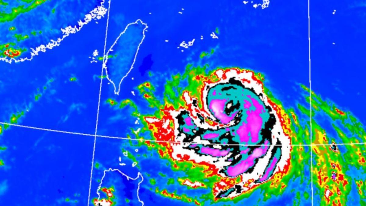 楊柳颱風預計13日中午前後登陸台灣東南部陸地。（圖／中央氣象署）
