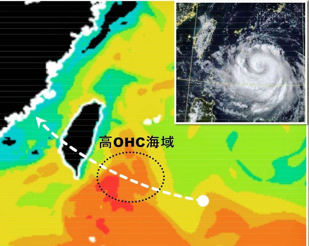 楊柳颱風預計以巔峰強度登陸台灣。(圖/觀氣象看天氣)