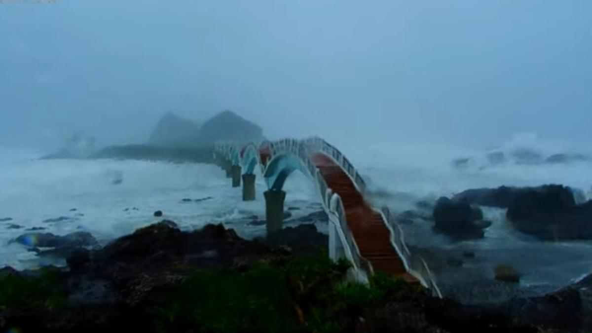 楊柳挾風雨襲!東海岸鏡頭君部分陣亡 三仙台風浪強勁