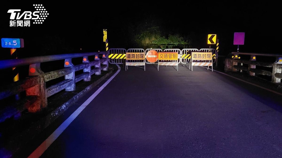 台23線東富公路16K+838至25K+750路段,實施預警性封閉措施。(圖/TVBS)