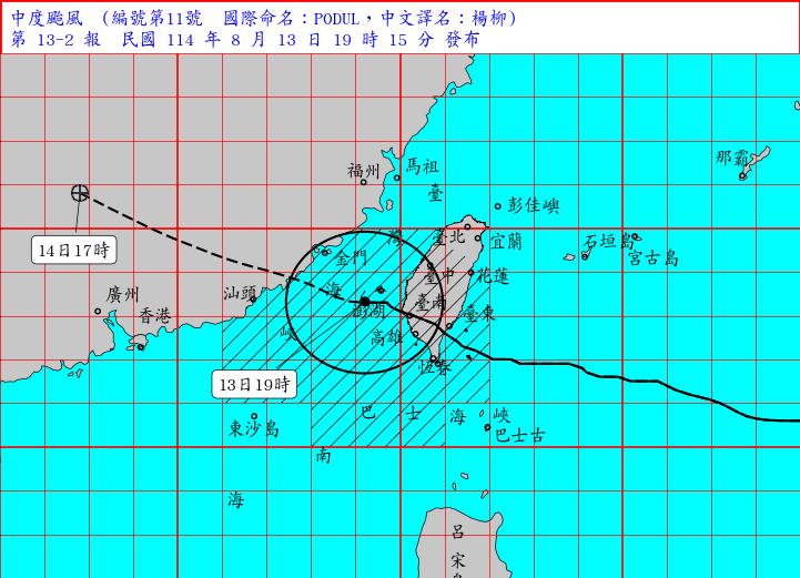 楊柳颱風-颱風假-颱風路徑-天氣