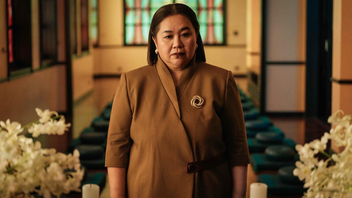 鍾欣凌飾演冷酷宗教母親，暗黑笑容令人毛骨悚然。（圖／Netflix提供）