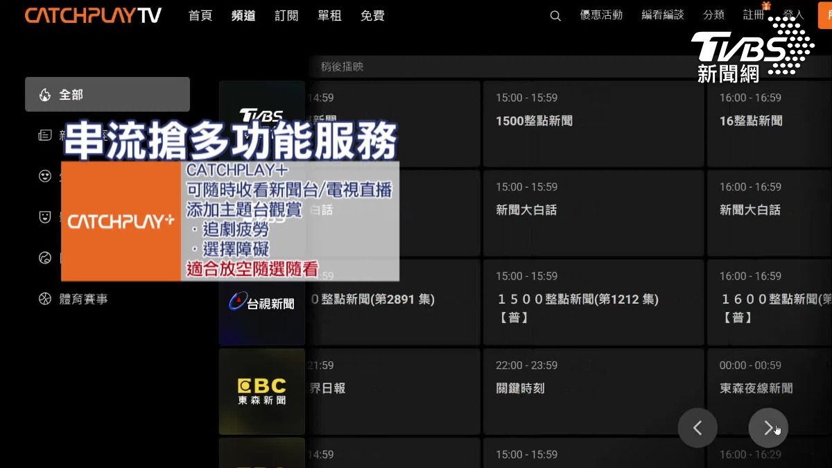 OTT逐漸取代傳統線性電視頻道。(圖/TVBS)