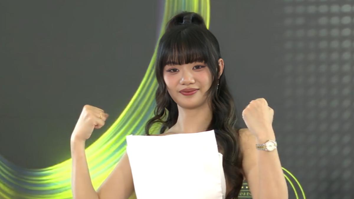 木木再度接下金鐘紅毯主持棒,被現場的人稱為「學姐」。(圖/TVBS)