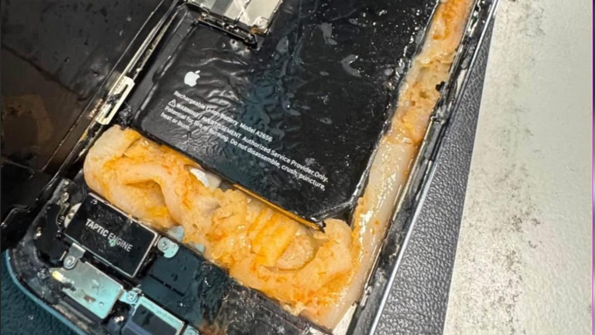 男子透過臉書購買中古iPhone,指控機身內被塞滿魔芋爽,但賣家反駁、反控對方抹黑。 (圖/賣家提供)