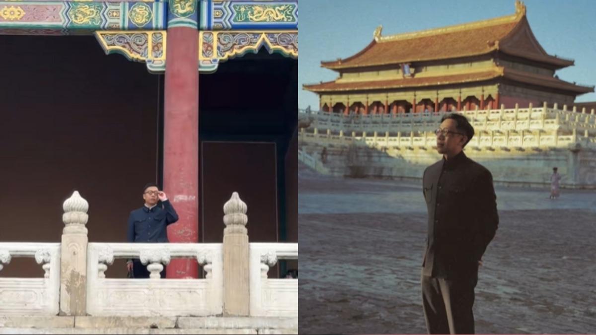 付強因為長相酷似溥儀爆火，還因此收到橫店拍攝邀約。（圖／翻攝自微博）