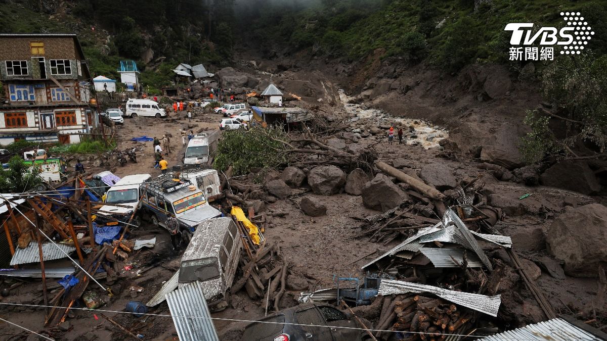 印度克什米爾朝聖之路暴雨!60死逾百人傷、500人受困