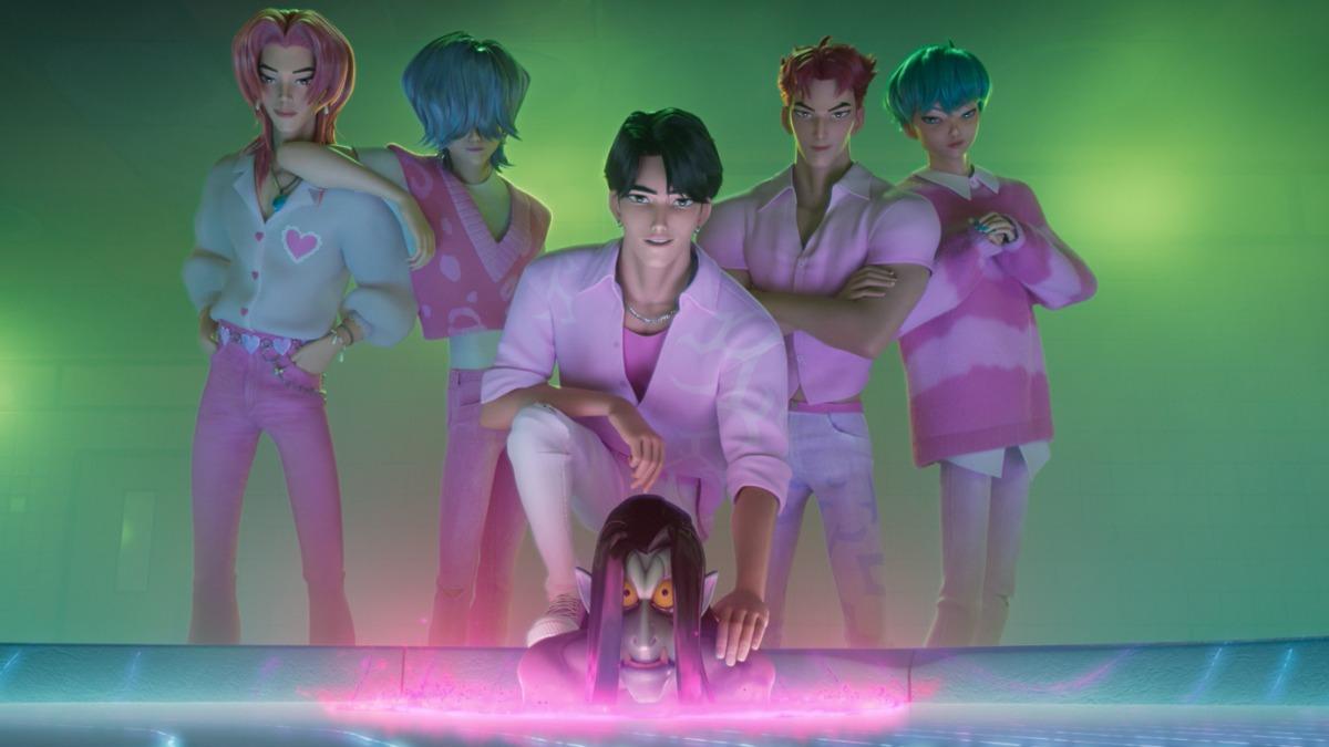 《Kpop獵魔女團》Saja boys人氣居高不下。（圖／NETFLIX提供）