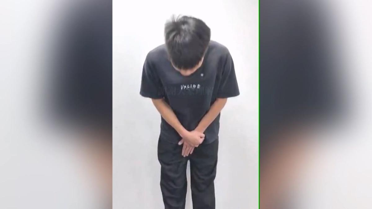 面對即將被撤銷假釋的處分,廖姓男子匆忙拍攝道歉影片。(圖/翻攝當事人影片)