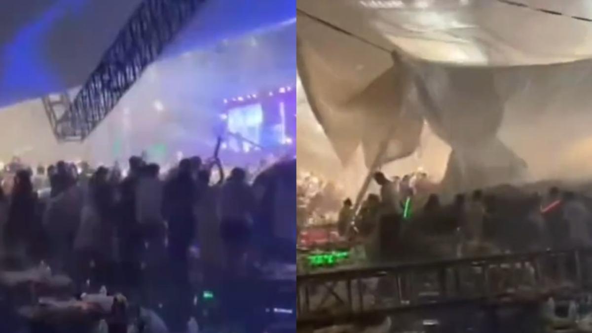 唱一半棚架倒塌!陸啤酒節2死3重傷 猛砸觀眾席畫面曝