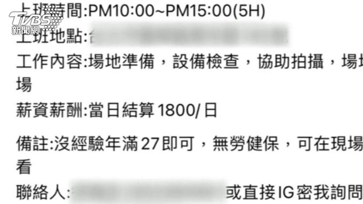 有片商在網路上徵人在社宅拍不雅片,經查疑似是詐騙。(圖/TVBS)