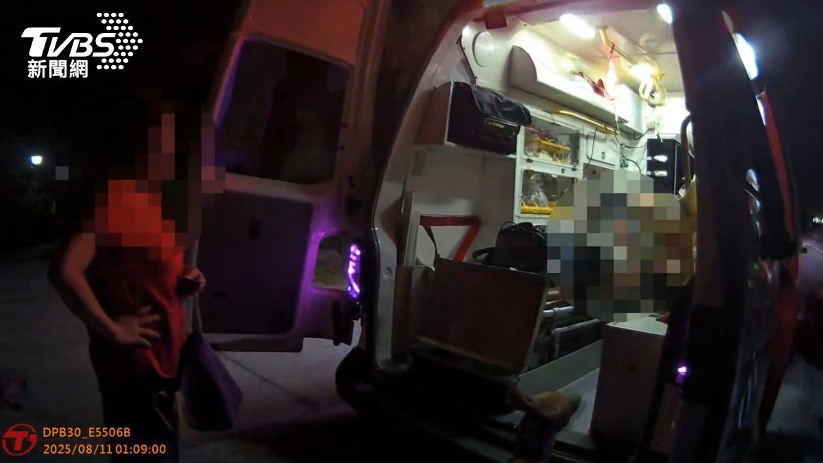 男子當場失去呼吸心跳,送醫搶救後宣告不治。(圖/TVBS)