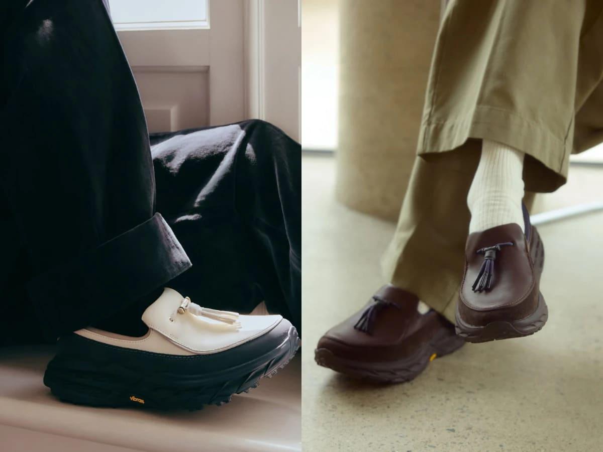 HOKA Speed Loafer有乳白色與棕色。(圖/翻攝自IG@hoka_kr)