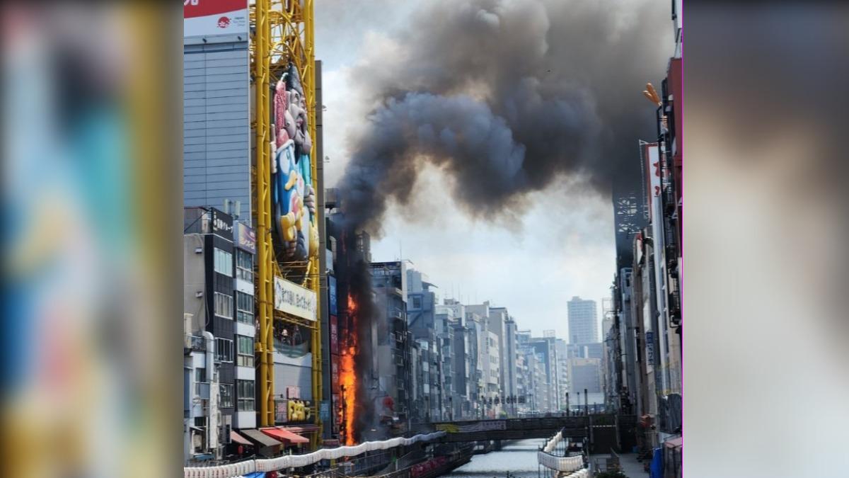 大阪道頓堀大火2消防員殉職　大樓燒成火柱一蘭拉麵受波及暫停營業