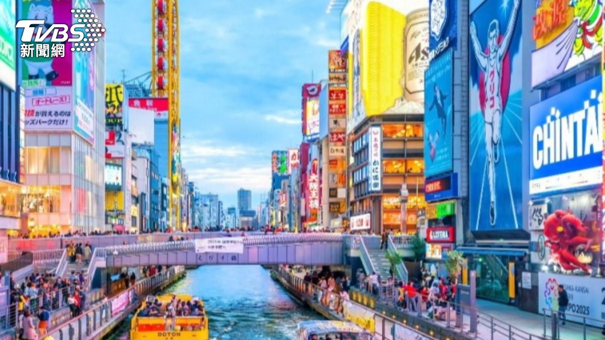 日本大阪道頓堀發生建築火警,延燒隔壁一蘭拉麵。(資料圖/達志影像Shutterstock)