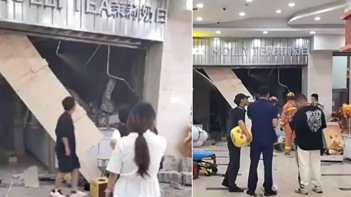 上海手搖飲新店開幕日「天花板掉落」! 17歲打工男慘被砸死