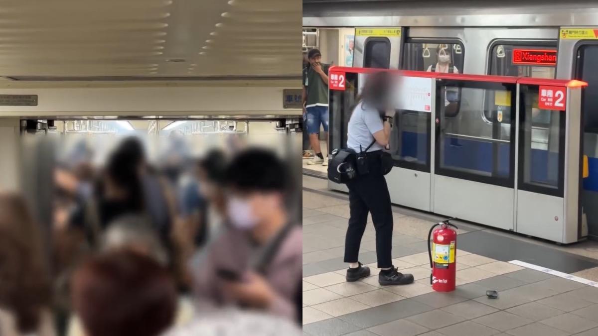快訊/台北捷運冒濃煙!乘客聞刺鼻味驚慌逃 疑手機燒焦