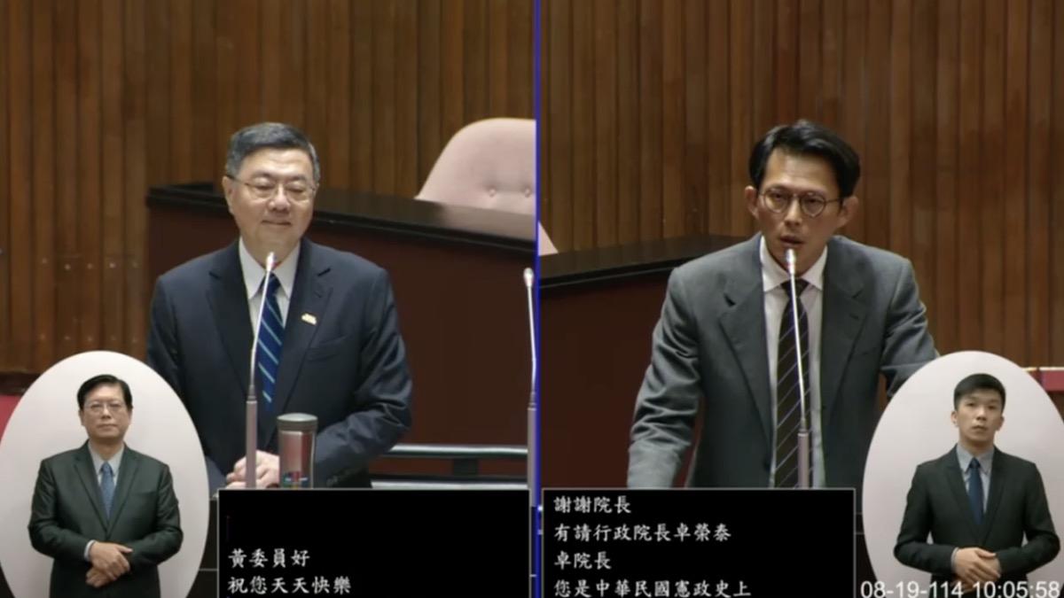 黃國昌52歲生日!卓榮泰祝天天快樂 仍遭壽星狂轟:膽大妄為