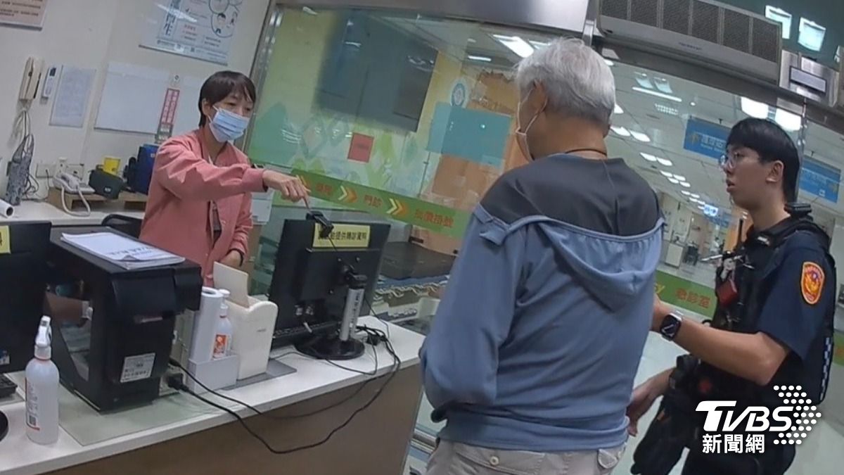 90歲的邱姓老翁血壓飆破200並出現暈眩症狀。(圖/TVBS)