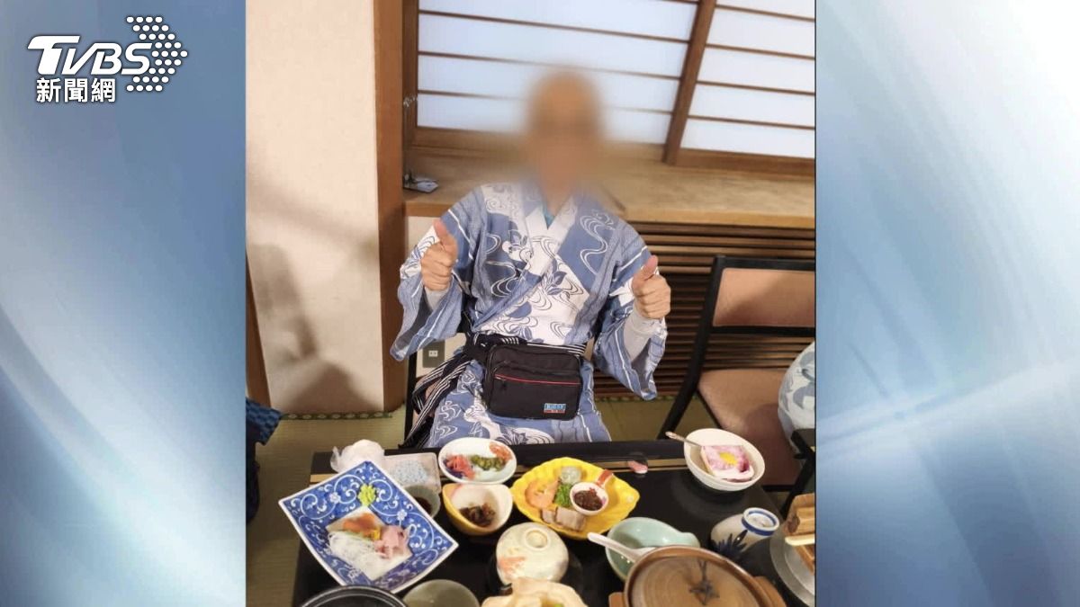一家帶著父親到日本北海道旅遊，沒想到返台卻在機上身體不舒服，後續還一度住進加護病房。（圖／當事人提供）