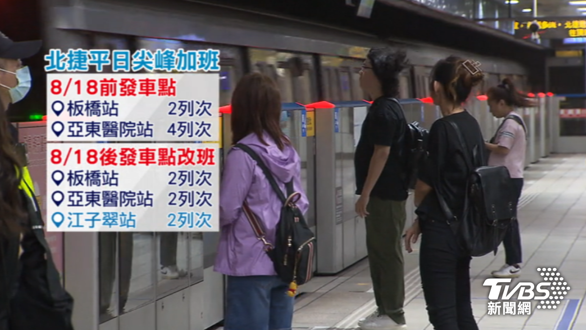 北捷改點疏運。(圖/TVBS)