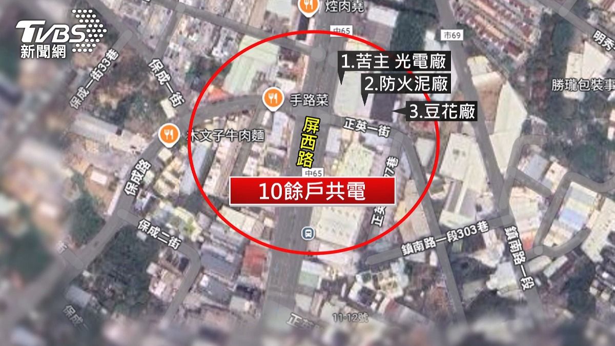 多家工廠「共用一電表」每度收2至3元。(圖/TVBS)