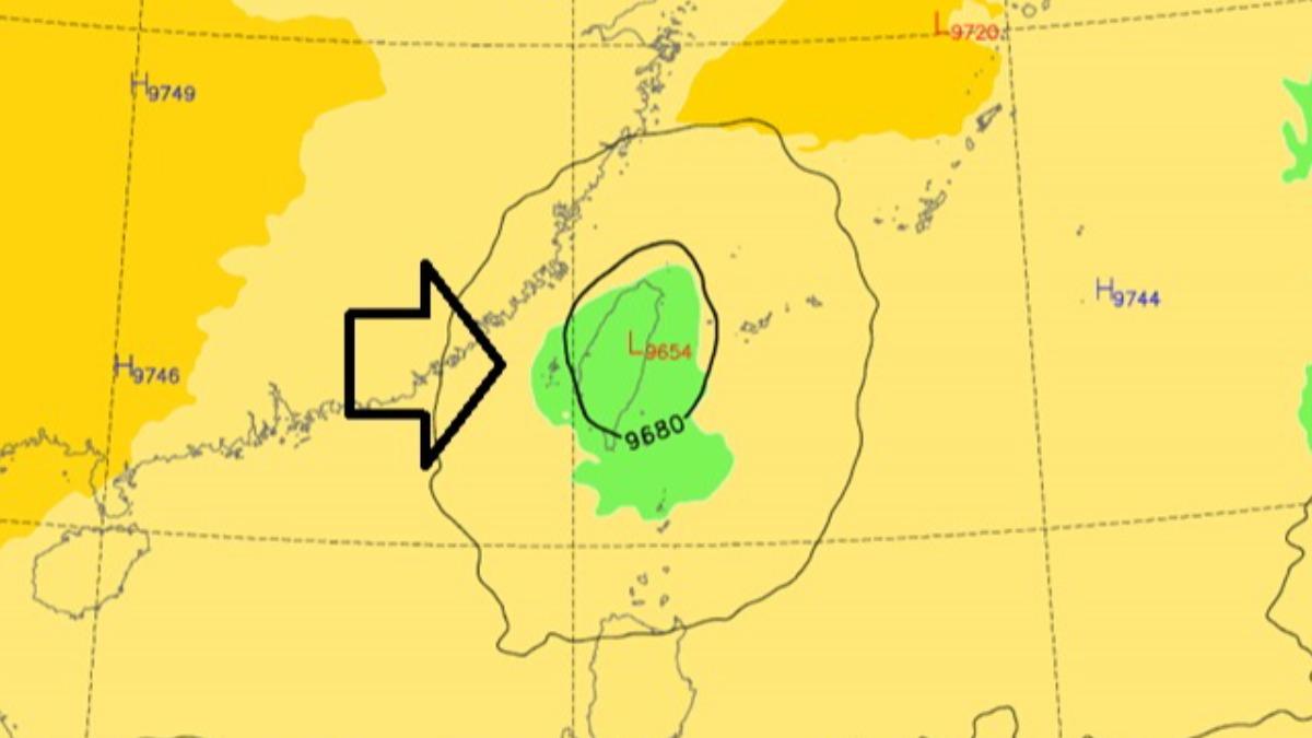 天氣/高層冷心低壓「就在台灣上空」 大雷雨猛炸區快看