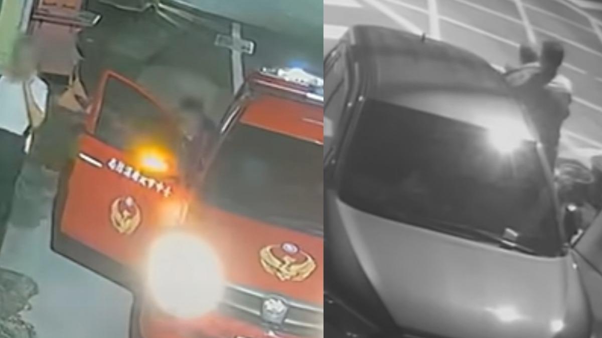 台中消防科長爆濫權！「50支影片」錄下公務車載回家　酒醉下屬扛