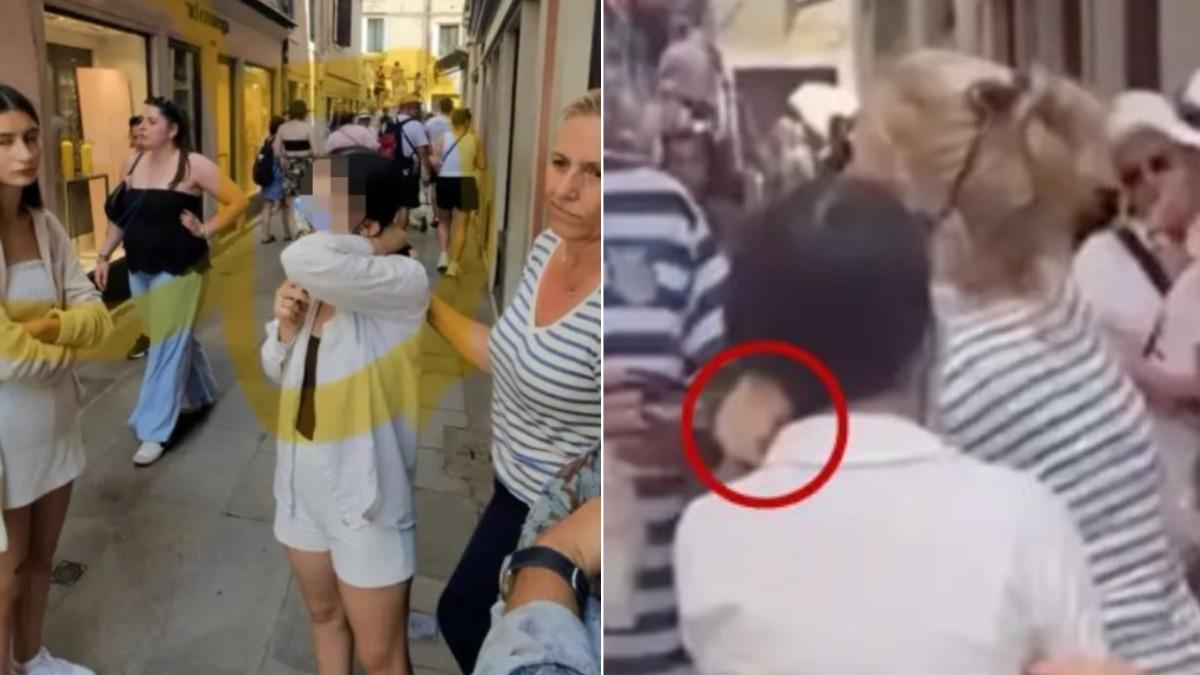 遊威尼斯遭竊!8寶媽靠iPhone逮人 緊抓女扒手馬尾畫面曝
