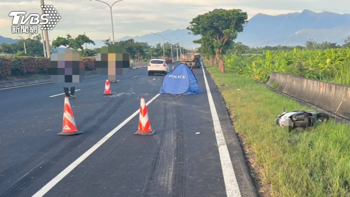 花蓮28歲騎士清晨上班撞路樹 慘遭聯結車輾過頭部死亡