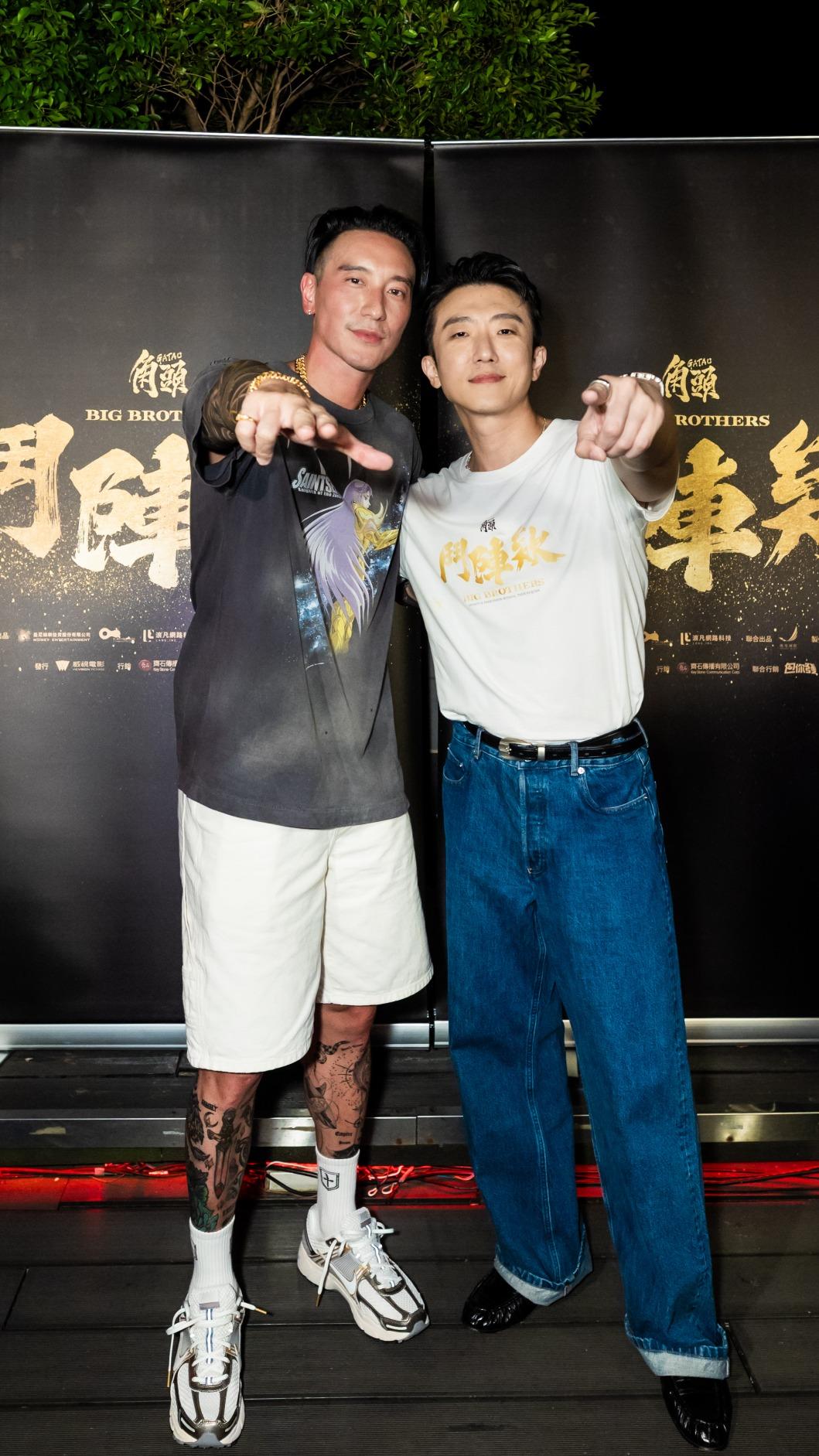 角頭裡的「Michael」王陽明、「蠍子」張懷秋備受觀眾喜愛。(圖/曼尼娛樂提供)