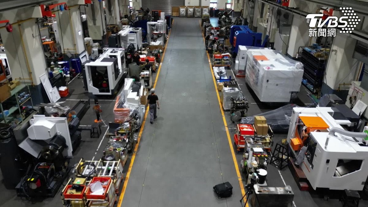 對等關稅衝擊工具機產業。(圖／TVBS)