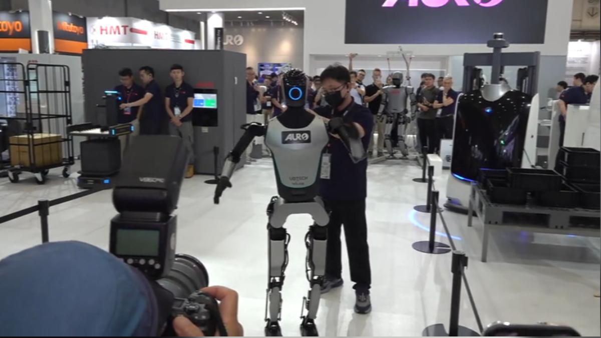 機器人展登場,台廠秀AI肌肉搶商機。(圖/TVBS)