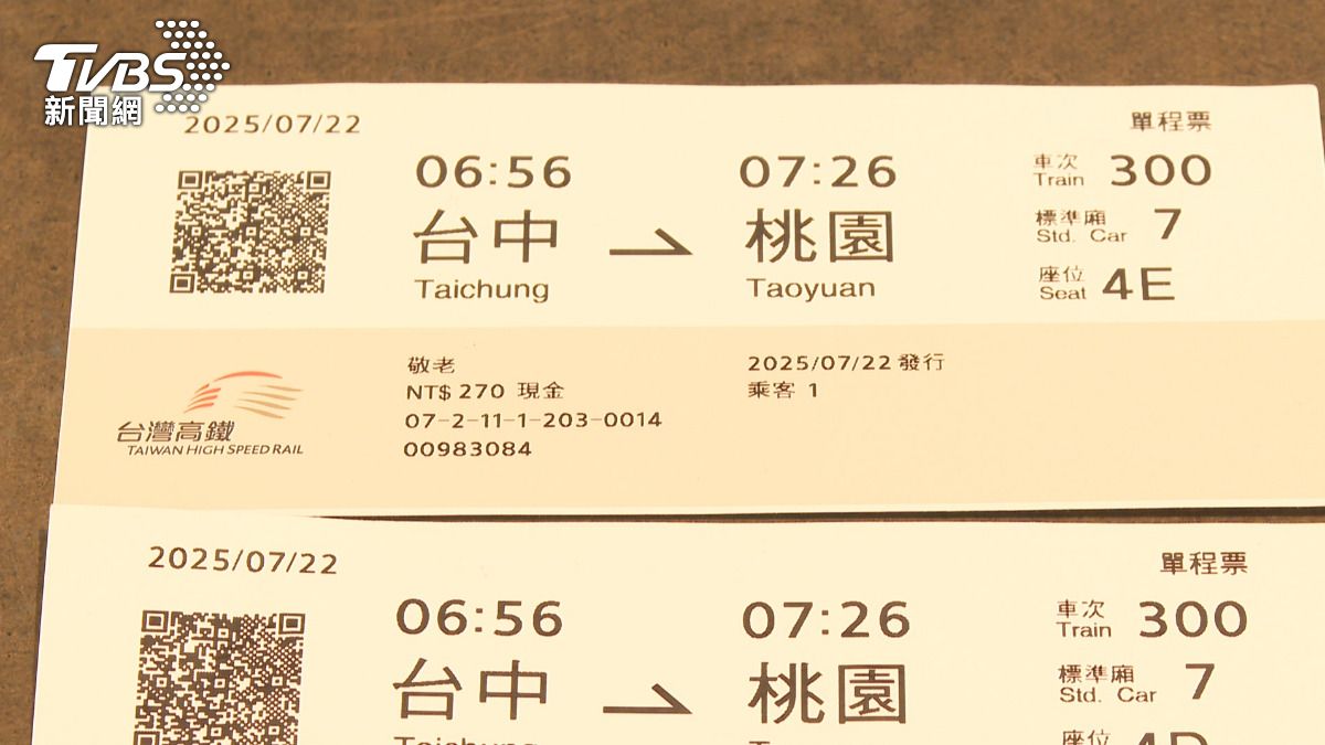 民眾於7月7日替父母購買了航空公司與高鐵合作的交通聯票。(圖/TVBS)