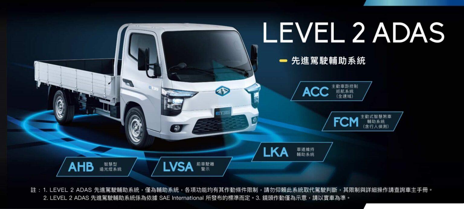 ET35搭載ADAS Level 2先進駕駛輔助系統。（圖／中華汽車提供）