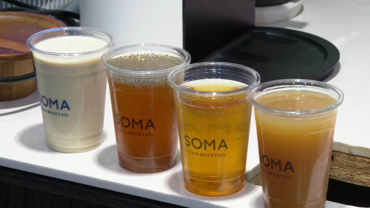 羅念祖創立手搖飲料店,時隔12年推烏龍茶新品。(圖/TVBS)