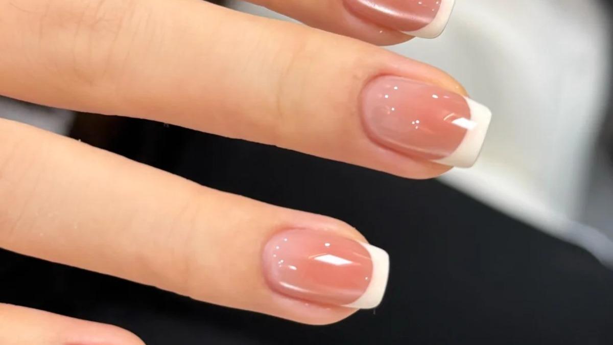 腮紅法式美甲。(圖/翻攝自小紅書)