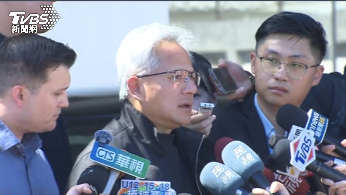 核三公投前來台! 黃仁勳:核能是很棒選項。(圖/TVBS)