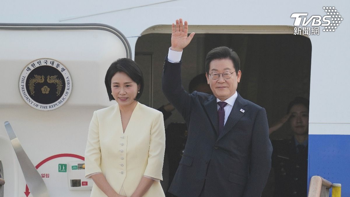 南韓總統李在明拚外交,今搭乘專機前往日本。(圖/達志影像美聯社)